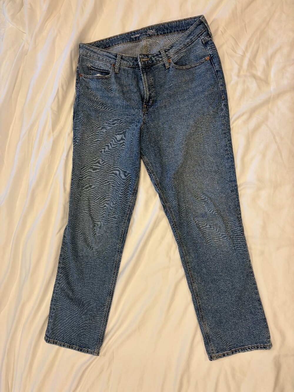Old Navy Straight Leg Medium Wash Jeans Size 14